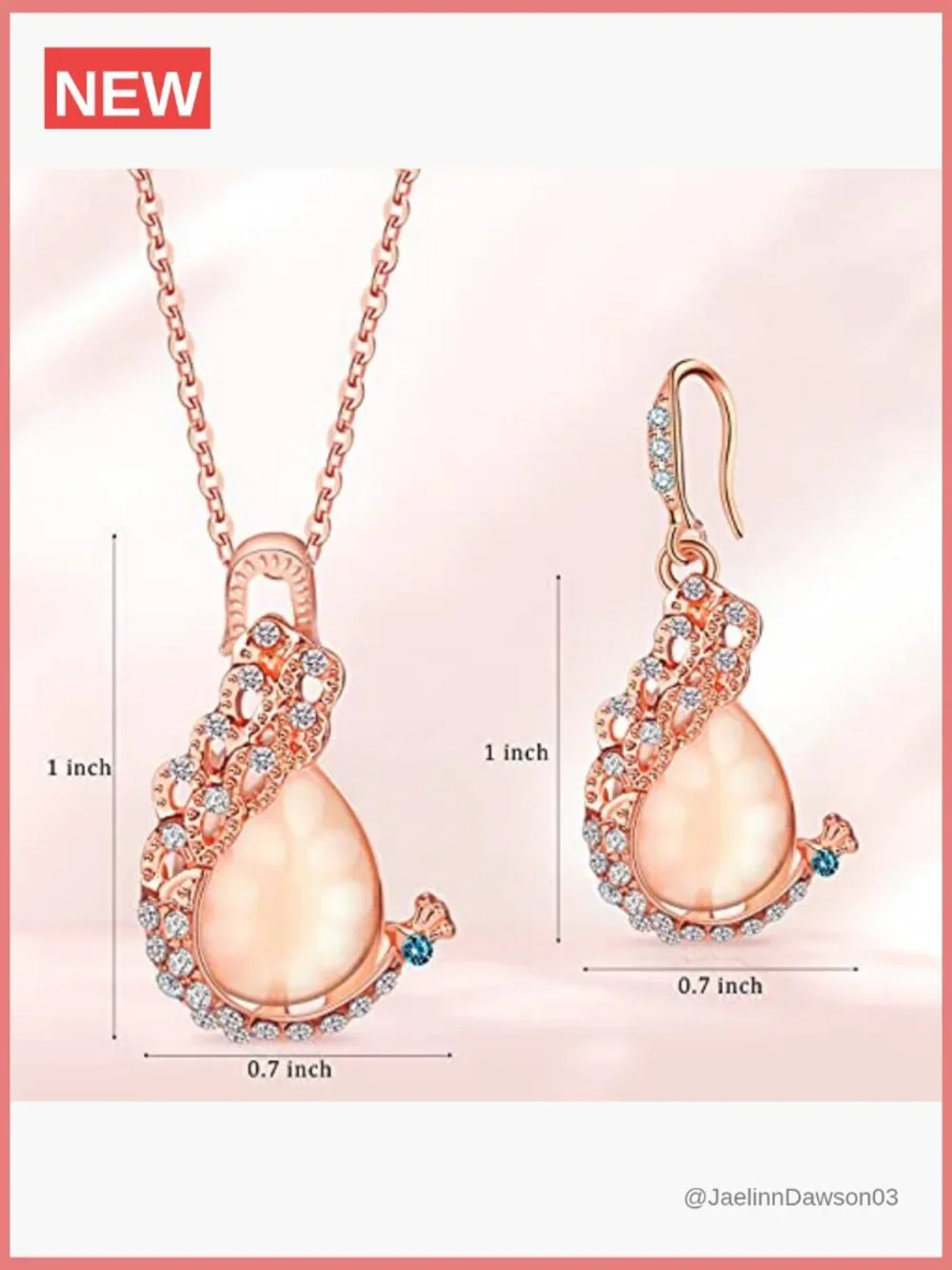 4 Piece Crystal Jewelry Set Necklace and Earring Sets Women